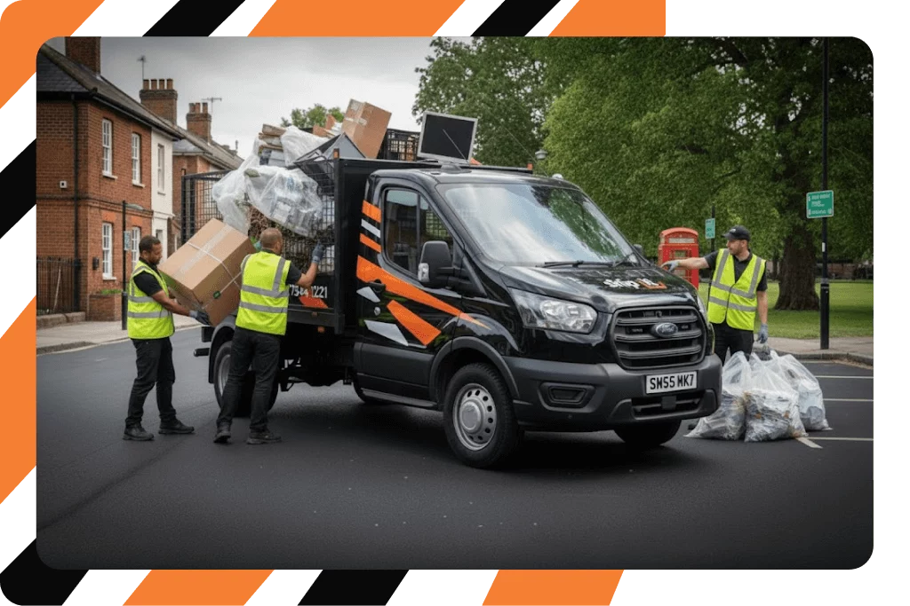 Business waste pickup for warehouses